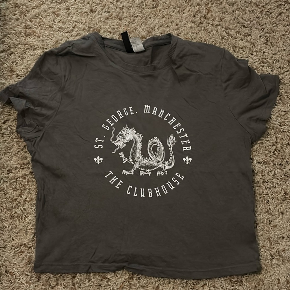 Graphic crop tee